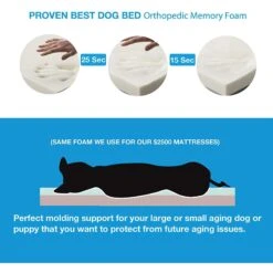 Pet Support Systems Gel Memory Foam Pillow Dog Bed -Cozy Paws 210153 PT4. AC SS1800 V1576697043