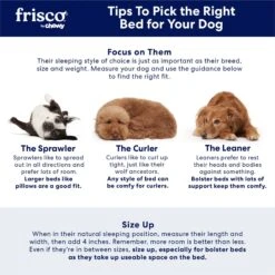 Frisco Cooling Orthopedic Pillow Dog Bed W/Removable Cover -Cozy Paws 210223 PT7. AC SS1800 V1668203956