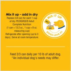 Pedigree High Protein Beef & Lamb Flavor In Gravy Canned Dog Food -Cozy Paws 212626 PT7. AC SS1800 V1665174295