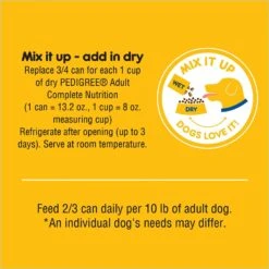 Pedigree High Protein Beef & Lamb Flavor In Gravy & Chicken & Turkey Flavor In Gravy Variety Pack Adult Canned Wet Dog Food -Cozy Paws 212628 PT7. AC SS1800 V1628545877