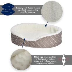 MidWest Cradle Nesting Orthopedic Bolster Cat & Dog Bed With Removable Cover -Cozy Paws 213003 PT2. AC SS1800 V1576086002