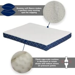 MidWest QuietTime Couture Donovan Orthopedic Pillow Dog Bed With Removable Cover -Cozy Paws 213020 PT3. AC SS1800 V1576086824