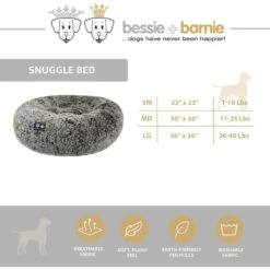 Bessie + Barnie Ultra Plush Deluxe Comfort Snuggle Bolster Cat & Dog Bed -Cozy Paws 213343 PT5. AC SS1800 V1579202385