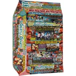 Gentle Giants Natural Non-GMO Dog & Puppy Beef & Bacon Dry Dog Food, 24-lb Bag