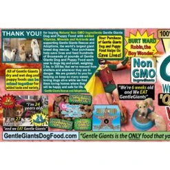 Gentle Giants Natural Non-GMO Dog & Puppy Beef & Bacon Dry Dog Food, 24-lb Bag -Cozy Paws 214551 PT8. AC SS1800 V1685726996