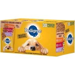 Pedigree Chopped Ground Dinner Variety Pack Adult Wet Dog Food -Cozy Paws 214649 pt2. AC SS1800 V1578581343