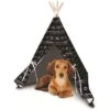 Dog Whisperer Mudcloth Teepee Tent Covered Cat & Dog Bed -Cozy Paws 214907 main. AC SS1800 V1576789131