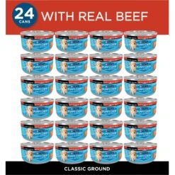 Puppy Chow Classic Ground Beef Pate Wet Puppy Food, 5.5-oz Can, Case Of 24 -Cozy Paws 215058 PT1. AC SS1800 V1700159957