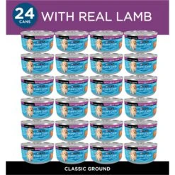 Puppy Chow Classic Ground Lamb Pate Wet Puppy Food, 5.5-oz Can, Case Of 24 -Cozy Paws 215060 PT1. AC SS1800 V1700158712