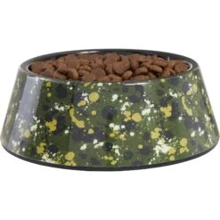 Frisco Camo Paint Splashed Melamine Bowl -Cozy Paws 216066 PT2. AC SS1800 V1591021011