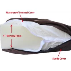 Go Pet Club 4" Memory Foam Pillow Cat & Dog Bed -Cozy Paws 217181 pt1. AC SS1800 V1579194487