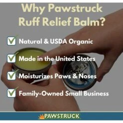 Pawstruck Ruff Relief Nose & Paw Dog Balm, 1.75-oz Jar -Cozy Paws 217491 PT2. AC SS1800 V1702057001