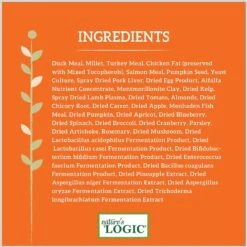 Nature's Logic Canine Duck & Salmon Meal Feast All Life Stages Dry Dog Food -Cozy Paws 217987 PT6. AC SS1800 V1617027118