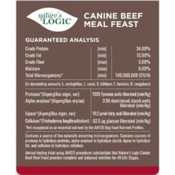 Nature's Logic Canine Beef Meal Feast All Life Stages Dry Dog Food -Cozy Paws 217988 PT4. AC SS1800 V1703016683
