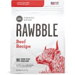 BIXBI Rawbble Beef Recipe Grain-Free Freeze-Dried Dog Food