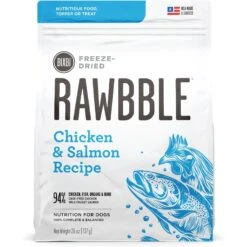 BIXBI Rawbble Chicken & Salmon Recipe Grain-Free Freeze-Dried Dog Food