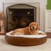 Happy Hounds Scooter Deluxe Round Pillow Dog Bed With Removable Cover -Cozy Paws 219139 MAIN. AC SS1800 V1699907666