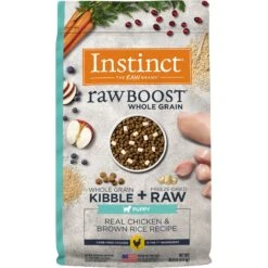 Instinct Raw Boost Puppy Whole Grain Real Chicken & Brown Rice Recipe Freeze-Dried Raw Coated Dry Dog Food