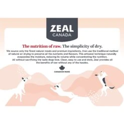 Zeal Canada Gently Beef Recipe & Freeze-Dried Salmon & Pumpkin Grain-Free Air-Dried Dog Food -Cozy Paws 221804 PT3. AC SS1800 V1584459705