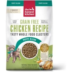 The Honest Kitchen Whole Food Clusters Chicken Recipe Puppy Blend Grain-Free Dehydrated Dog Food