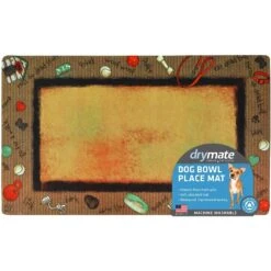 Drymate Bow Wow Border Dog Bowl Place Mat 14 Drymate Bow Wow Border Dog Bowl Place Mat -Cozy Paws 222049 PT5. AC SS1800 V1650986787