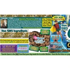Gentle Giants Natural Non-GMO Dog & Puppy Chicken Dry Dog Food -Cozy Paws 222134 PT8. AC SS1800 V1685726941