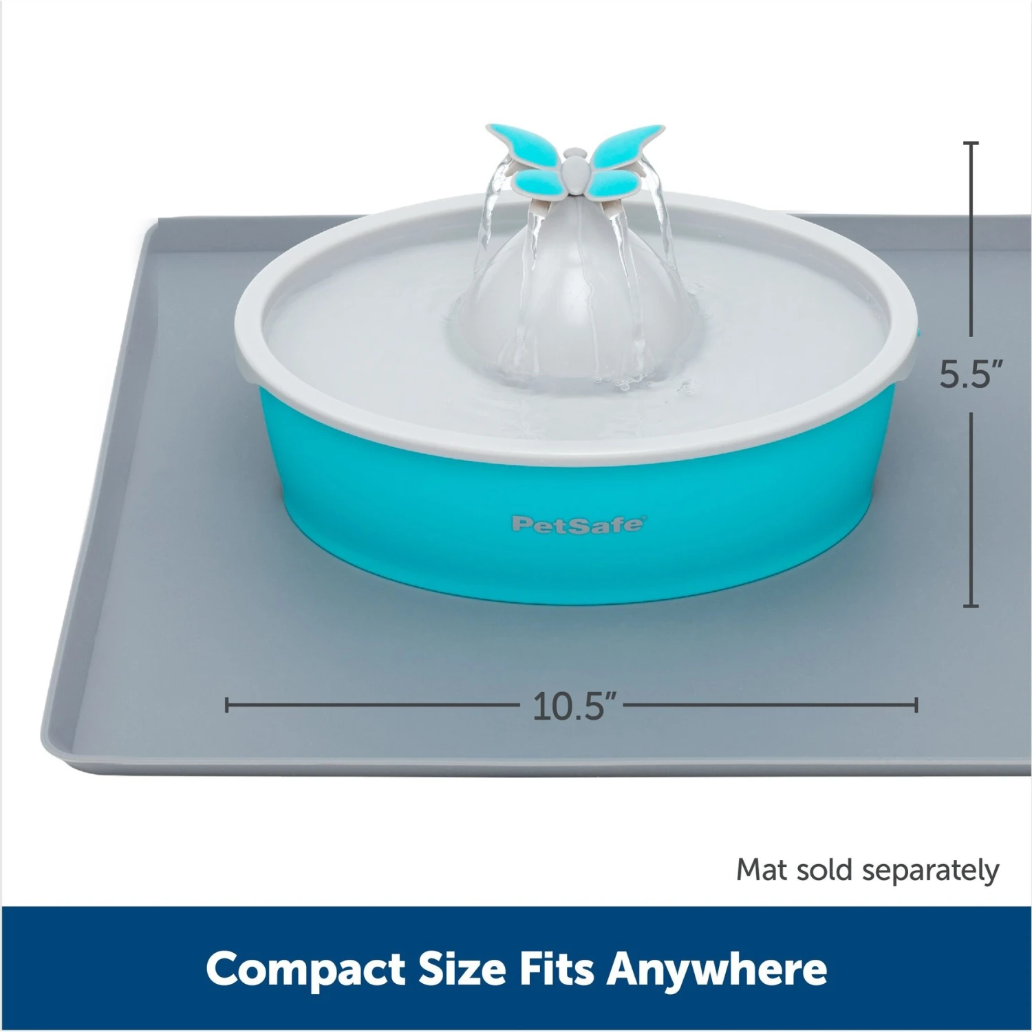 PetSafe Drinkwell Butterfly Dog & Cat Drinking Fountain, 50-oz 5 PetSafe Drinkwell Butterfly Dog & Cat Drinking Fountain, 50-oz - Image 3