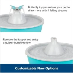PetSafe Drinkwell Butterfly Dog & Cat Drinking Fountain, 50-oz 12 PetSafe Drinkwell Butterfly Dog & Cat Drinking Fountain, 50-oz -Cozy Paws 222223 PT3. AC SS1800 V1676398825