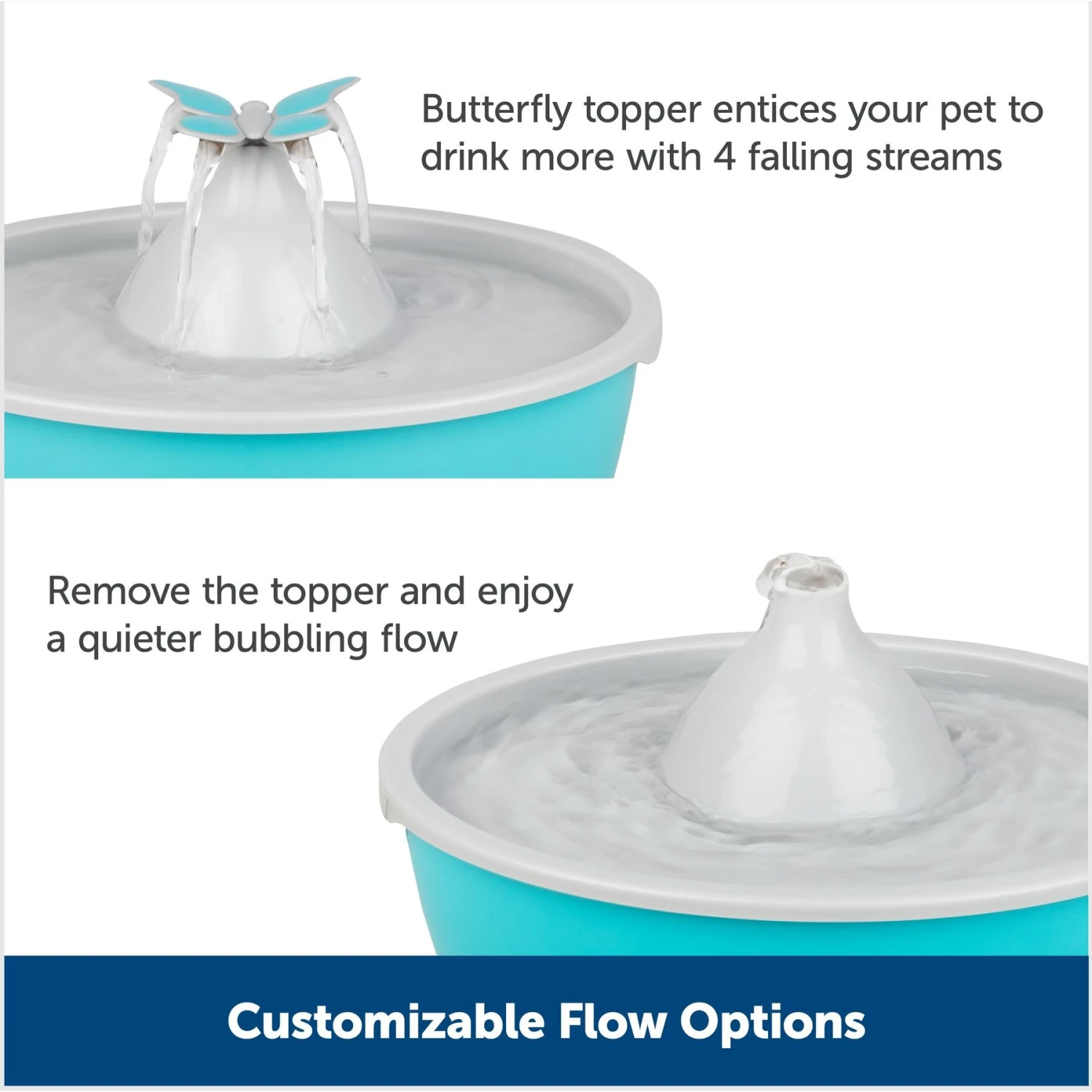 PetSafe Drinkwell Butterfly Dog & Cat Drinking Fountain, 50-oz 6 PetSafe Drinkwell Butterfly Dog & Cat Drinking Fountain, 50-oz - Image 4