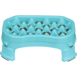 Neater Pets Adjustable Non-Skid Plastic Slow Feeder Dog & Cat Bowl -Cozy Paws 224731 pt1. AC SS1800 V1583446085