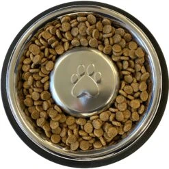 Neater Pets Non-Skid Non-Tip Stainless Steel Slow Feeder Dog Bowl -Cozy Paws 224737 pt3. AC SS1800 V1583446057