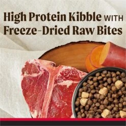 Merrick Backcountry Raw Infused Grain-Free Great Plains Red Recipe Freeze-Dried Dog Food -Cozy Paws 227195 PT3. AC SS1800 V1679596275