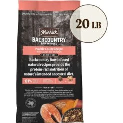 Merrick Backcountry Raw Infused Grain-Free Chicken-Free Pacific Catch Recipe Dry Dog Food -Cozy Paws 227196 PT2. AC SS1800 V1679596219