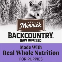 Merrick Backcountry Raw Infused Puppy Recipe + Grains With Chicken & Salmon Freeze-Dried Dry Dog Food -Cozy Paws 229214 PT4. AC SS1800 V1693933706