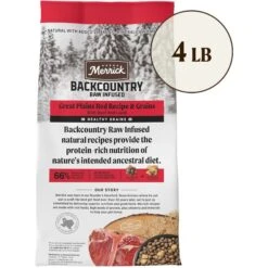 Merrick Backcountry Raw Infused Dry Dog Food Great Plains Red Recipe With Healthy Grains -Cozy Paws 229220 PT2. AC SS1800 V1643409136