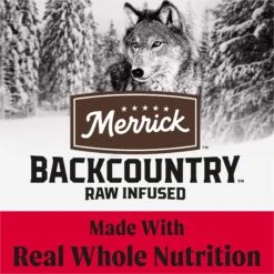 Merrick Backcountry Raw Infused Dry Dog Food Great Plains Red Recipe With Healthy Grains -Cozy Paws 229220 PT4. AC SS1800 V1643408814