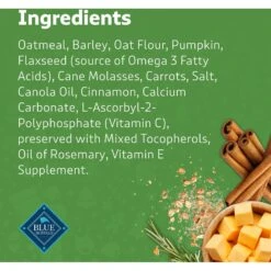 Blue Buffalo Holiday Santa Snacks Oatmeal & Cinnamon Crunchy Dog Treats, 11-oz Bag -Cozy Paws 230641 PT4. AC SS1800 V1695054507