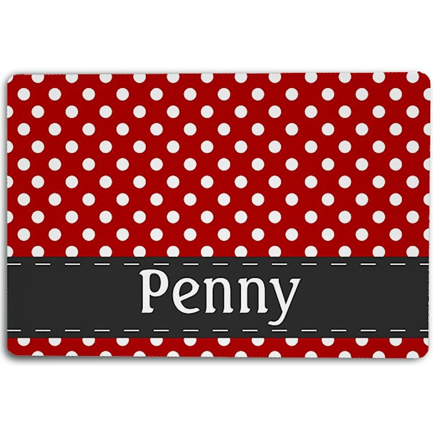 904 Custom Polka Dot Personalized Dog & Cat Placemat 3 904 Custom Polka Dot Personalized Dog & Cat Placemat