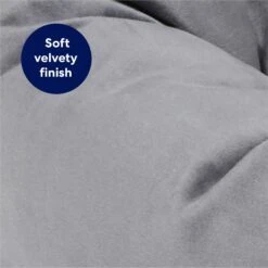 Frisco Velvet Round Bolster Dog Bed W/Removable Cover -Cozy Paws 232178 PT4. AC SS1800 V1671203005