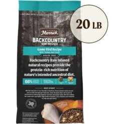 Merrick Backcountry Raw Infused Grain-Free Game Bird Recipe Freeze-Dried Dog Food -Cozy Paws 232309 PT2. AC SS1800 V1679596275