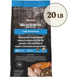 Merrick Backcountry Raw Infused Grain-Free Large Breed Recipe Freeze-Dried Dog Food -Cozy Paws 232316 PT2. AC SS1800 V1692976672