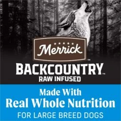 Merrick Backcountry Raw Infused Grain-Free Large Breed Recipe Freeze-Dried Dog Food -Cozy Paws 232316 PT4. AC SS1800 V1693237084