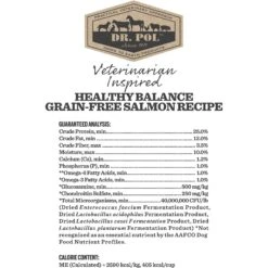 Dr. Pol Healthy Balance Salmon Recipe Grain-Free Dry Dog Food -Cozy Paws 232536 PT4. AC SS1800 V1588102628
