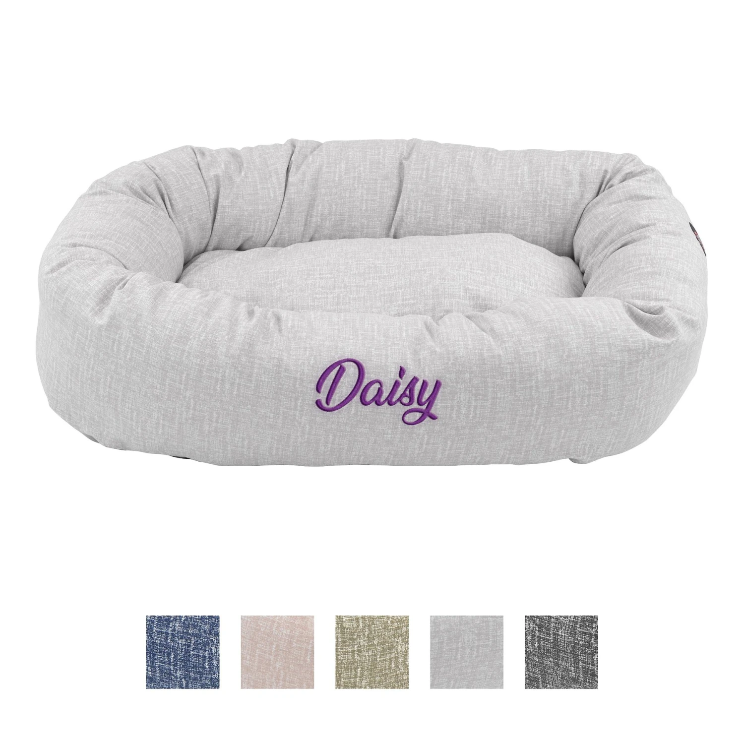 Majestic Pet Palette Heathered Personalized Bagel Cat & Dog Bed 3 Majestic Pet Palette Heathered Personalized Bagel Cat & Dog Bed