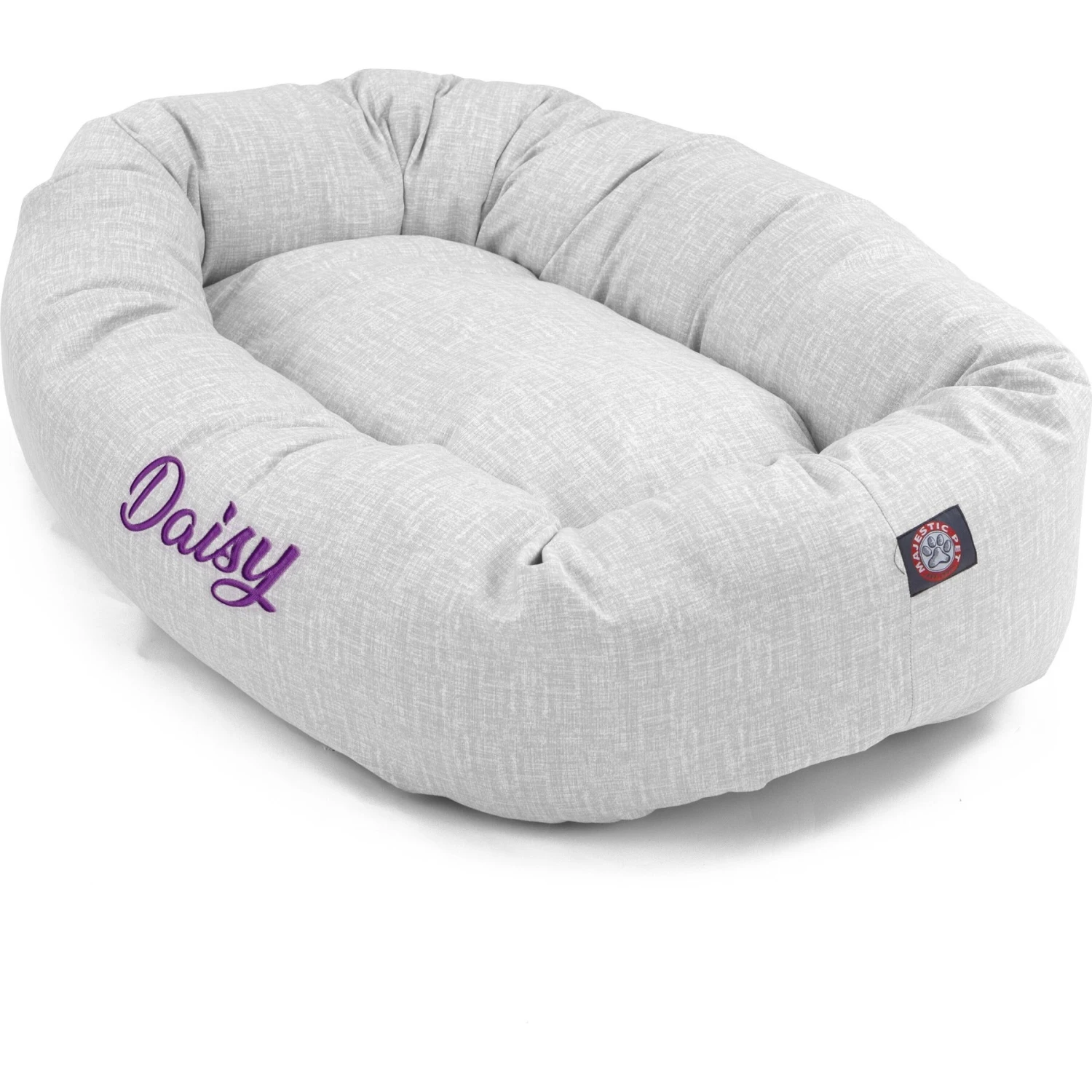 Majestic Pet Palette Heathered Personalized Bagel Cat & Dog Bed 4 Majestic Pet Palette Heathered Personalized Bagel Cat & Dog Bed - Image 2