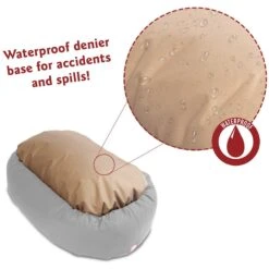 Majestic Pet Palette Heathered Sherpa Personalized Bagel Cat & Dog Bed -Cozy Paws 234643 PT2. AC SS1800 V1589809317