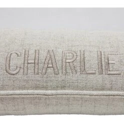 Frisco Orthopedic Personalized Bolster Dog Bed W/Removable Cover, Light Gray -Cozy Paws 234952 PT4. AC SS1800 V1604528532