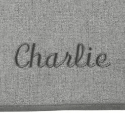 Frisco Faux Linen Personalized Dog & Cat Blanket -Cozy Paws 234954 PT6. AC SS1800 V1597844460