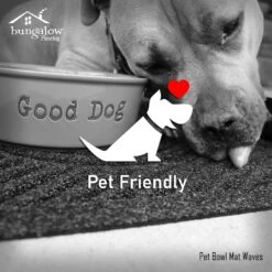 Bungalow Flooring Waterhog Drool Hog Dog Bone Personalized Dog Placemat -Cozy Paws 234966 PT2. AC SS1800 V1591037849