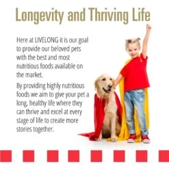 Livelong Healthy & Strong Chicken & Sweet Potato Recipe Wet Dog Food, 12.5-oz Can, Case Of 12 -Cozy Paws 235062 PT5. AC SS1800 V1589915760